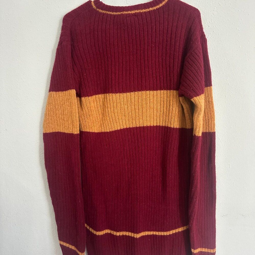 Harry Potter Gryffindor Quidditch Sweater 100%Lambswool Made in Scotland Youth M - Picture 8 of 9